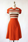 Donna Stripe Flare Dress M/L