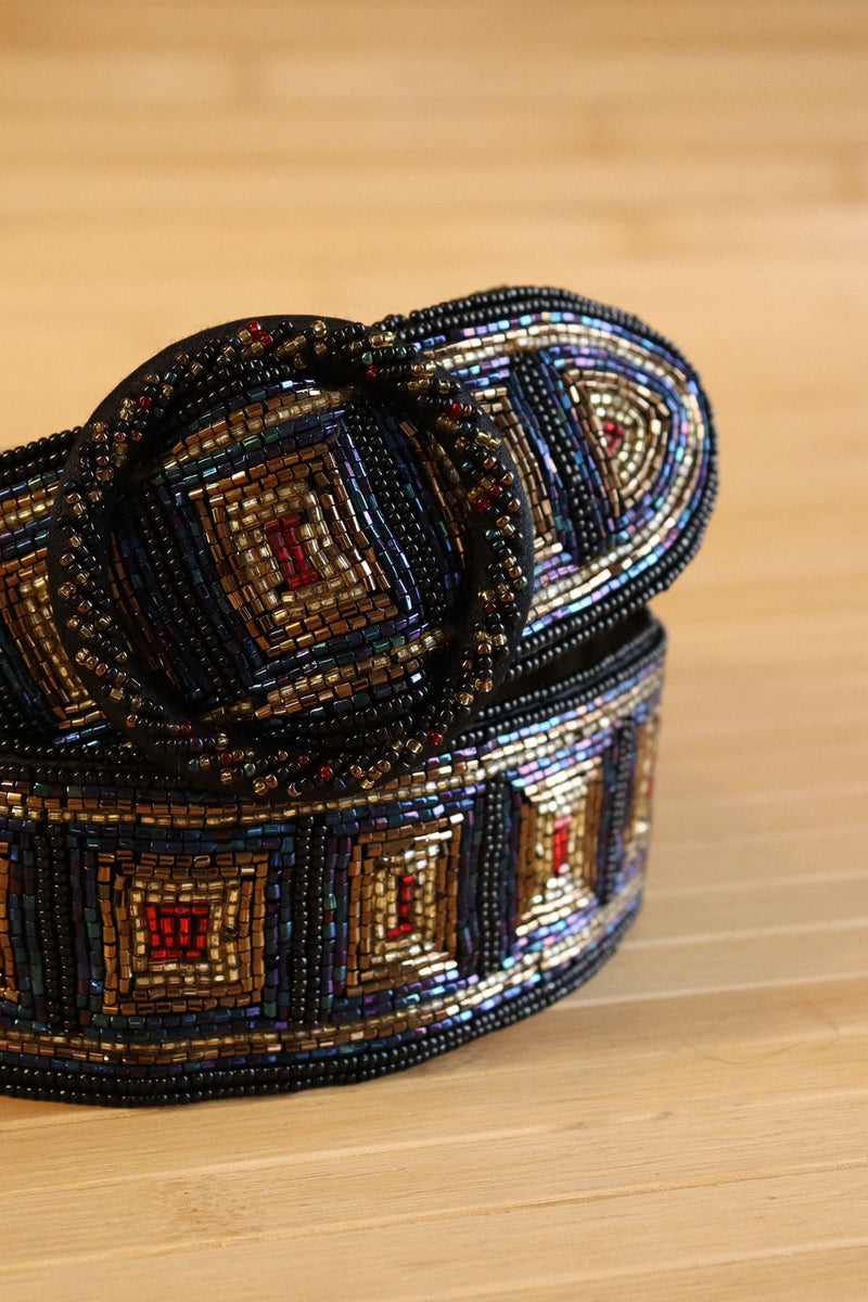 Geo Beaded Belt
