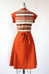 Donna Stripe Flare Dress M/L