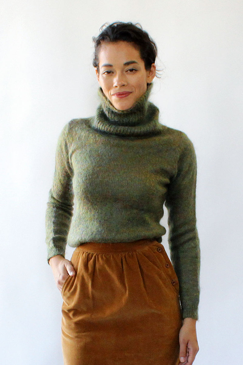 Moss Turtleneck S