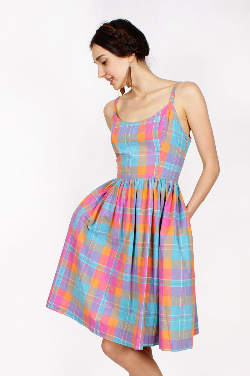 Juicy Fruit Plaid Dress S/M