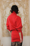 Red Sweatshirt Mini Dress XS/S