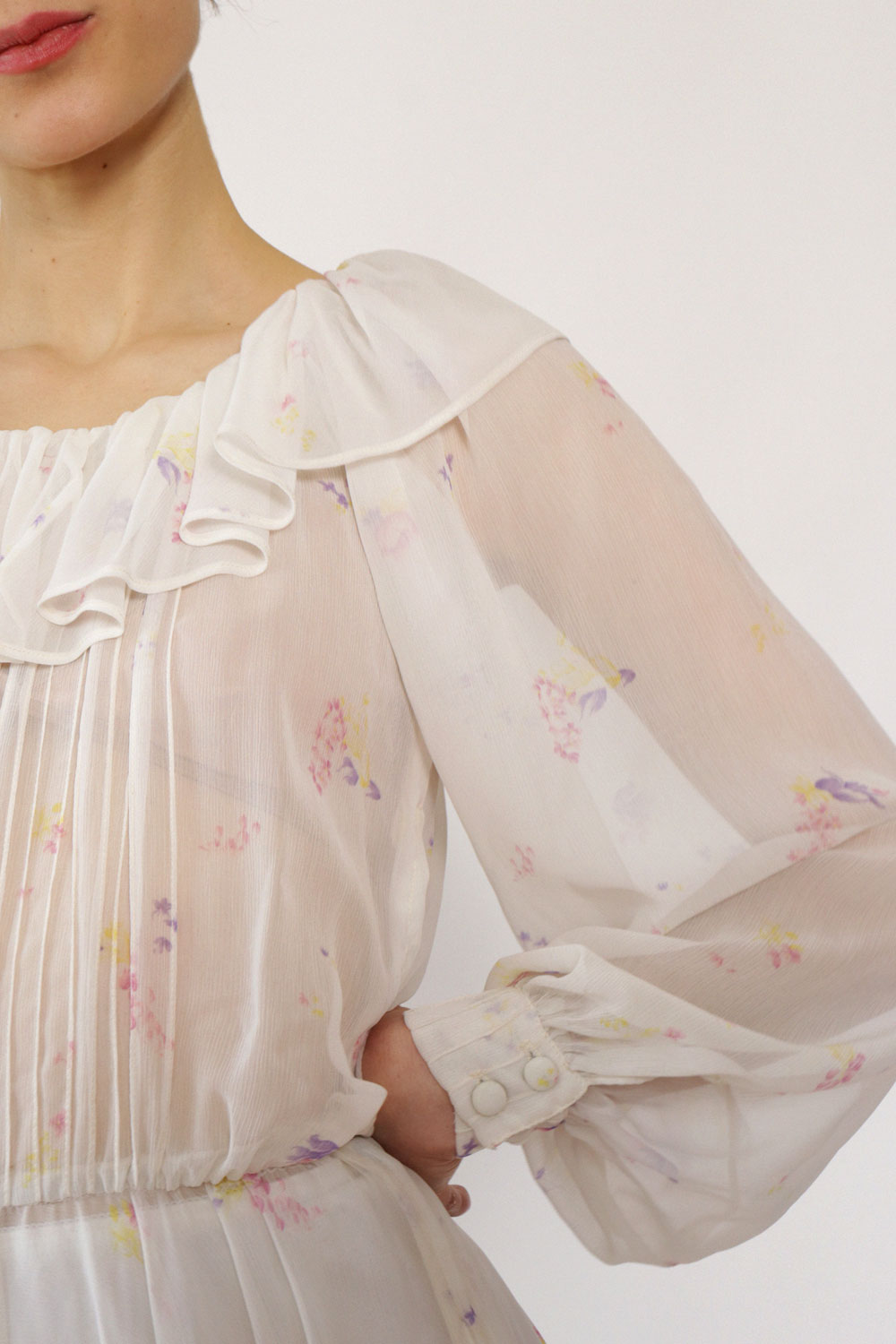 Nipon Soft Sheer Floral Dress XS/S