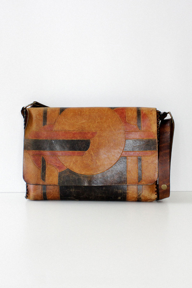 Deco Tooled Satchel Bag