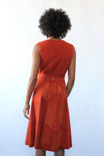 Rust Suede Crochet Set L