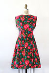 Vibrant Hot Pink Rose Dress M/L