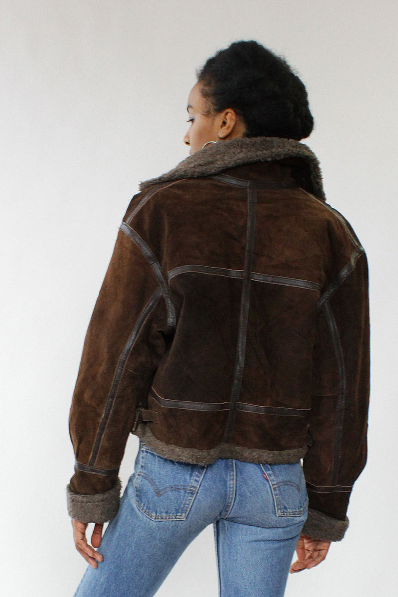 Mieka Sherpa Suede Coat S/M