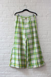 Lime Plaid Elephant Bells S/M