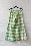 Lime Plaid Elephant Bells S/M