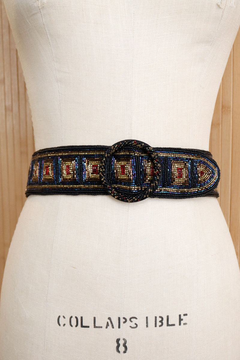 Geo Beaded Belt