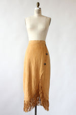 Deerskin Fringe Conch Skirt S/M