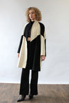 Graphic Zip Flared Coat M/L