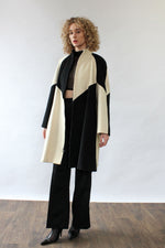 Graphic Zip Flared Coat M/L
