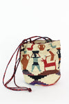 Folk Art Woven Bucket Bag