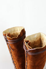 Aria Suede Lace Up Boots 6 1/2