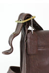 coach leather messenger bags detail