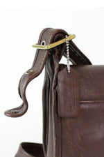 coach leather messenger bags detail