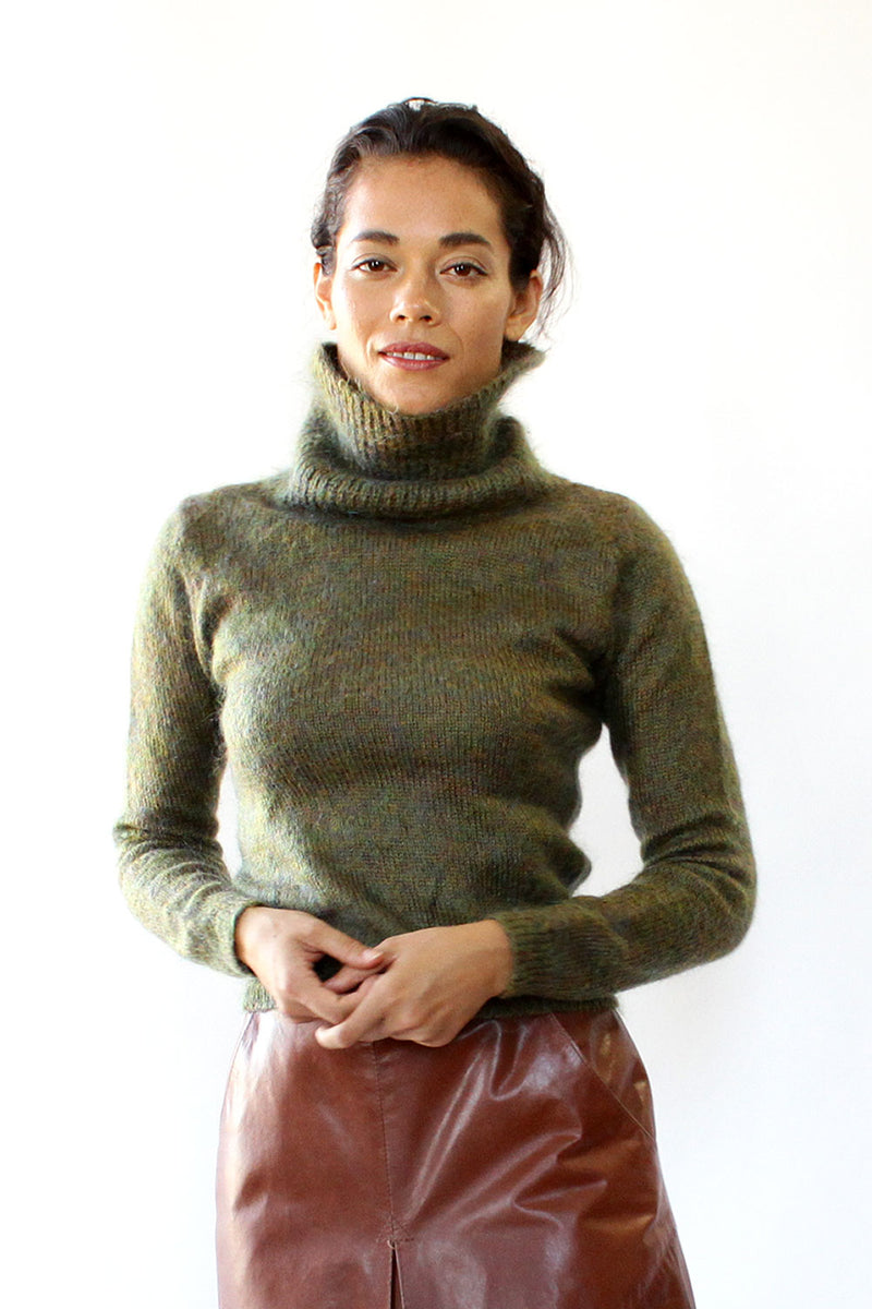 Moss Turtleneck S
