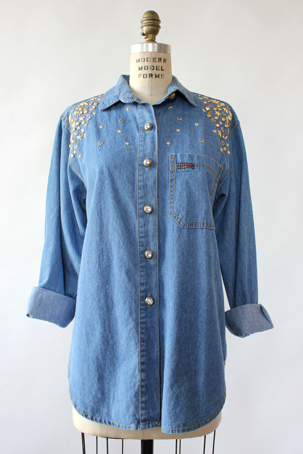 【DEARMINE】Maverick Patch Denim Shirt Maverick Patch Denim Shirt(3color) - DEARMINE | 60% - Asian