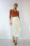 White Hot Leather Skirt XS