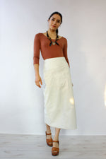 White Hot Leather Skirt XS