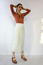 White Hot Leather Skirt XS