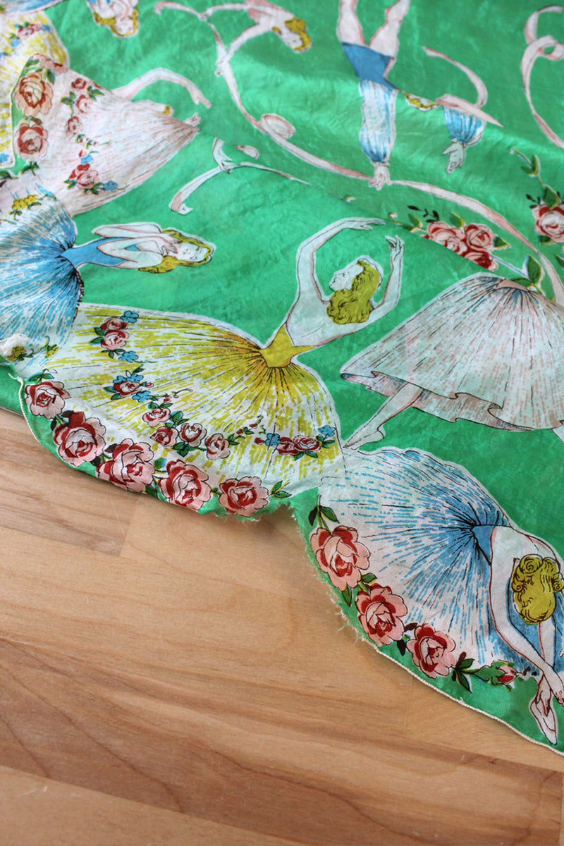 Ballet Print Silk Scarves (pair)