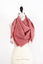 Dusty Rose Calvin Klein Silk Scarf • L