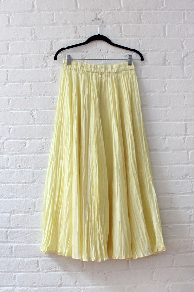 Buttercup Silk Crinkle Skirt M/L