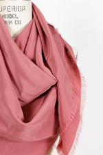 Dusty Rose Calvin Klein Silk Scarf • L