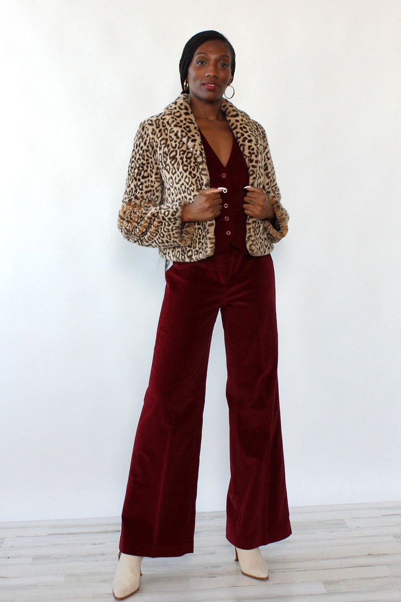 Leopard Faux Fur Chubby XS/S