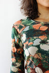 70s Botanical Knit Top M