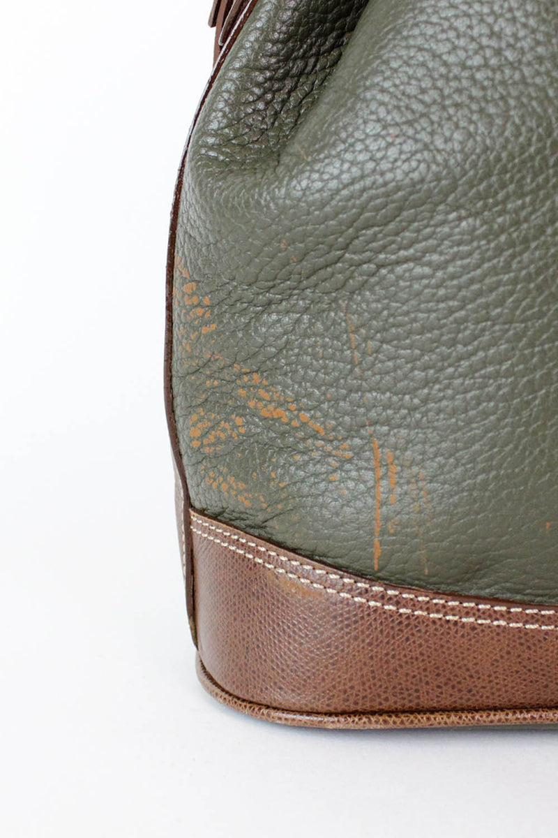 Forest Green Bucket Bag