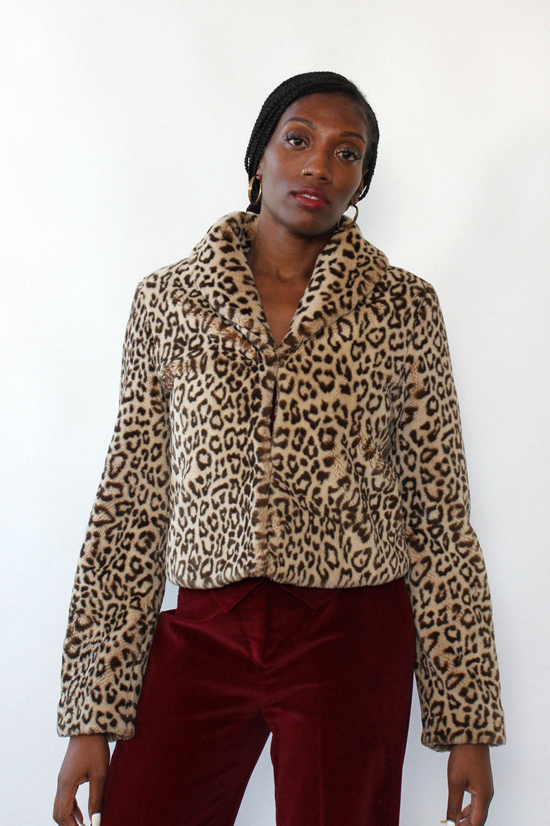 Leopard Faux Fur Chubby XS/S