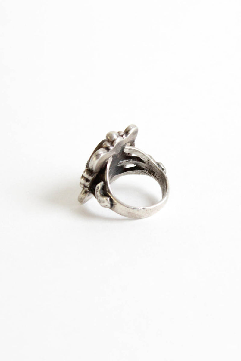 Roughed Up Turquoise 925 Ring