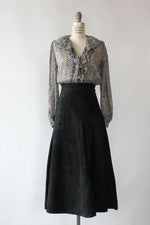 Suzy Suede Flare Skirt S/M