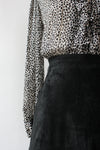 Suzy Suede Flare Skirt S/M