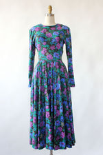 Moody Floral Flare Dress S/M