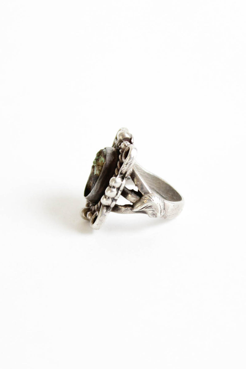 Roughed Up Turquoise 925 Ring