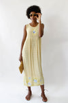 Butter Gingham Rose Dress S/M