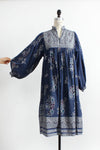 Chambelli Metallic Cotton Smock Dress S/M