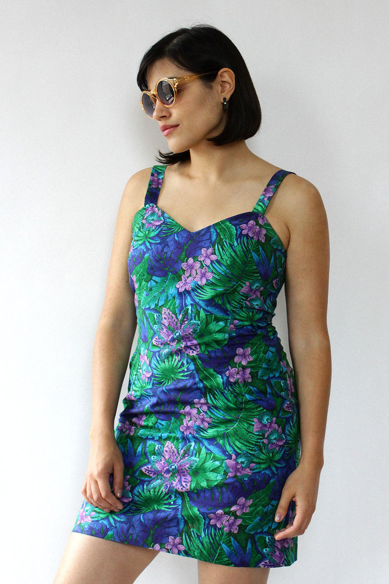 Blue Tropics Mini Dress M