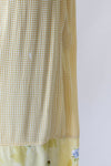 Butter Gingham Rose Dress S/M