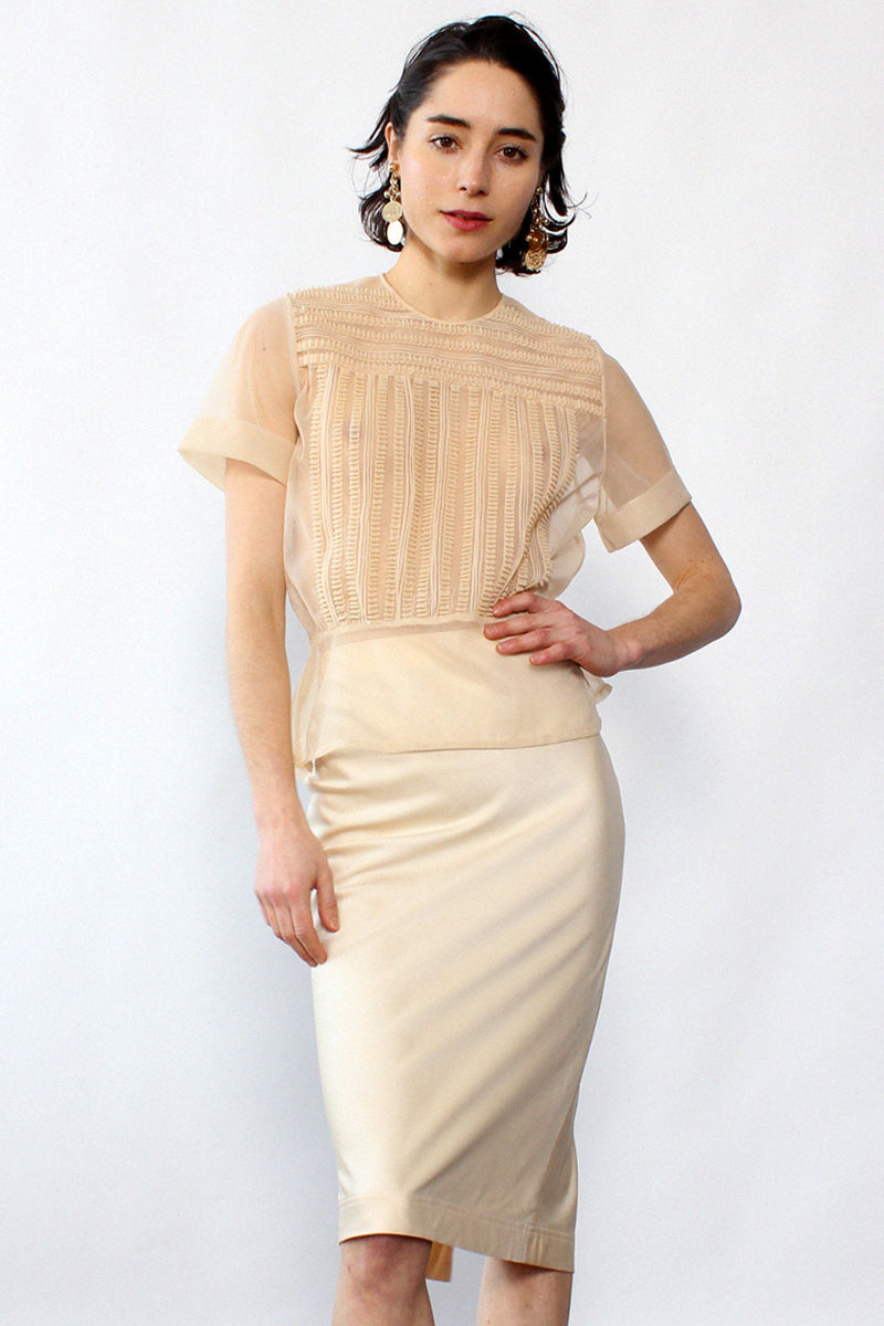 Ungaro Cream Skirt S