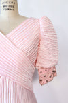 Richilene Pink Pleated Puff Dress S/M