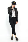 Buttery Leather Bomber Jacket S