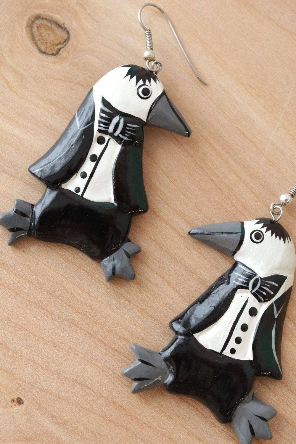 Black Tie Earrings