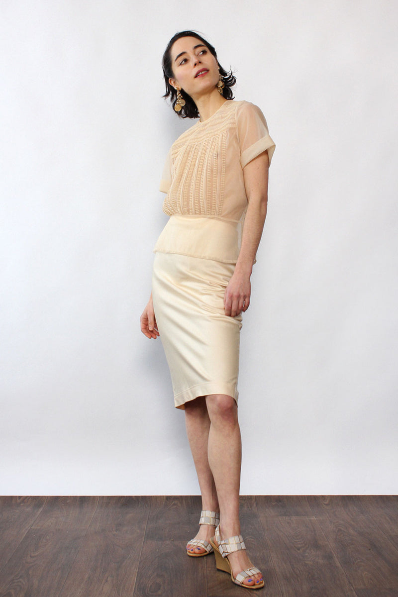 Ungaro Cream Skirt S