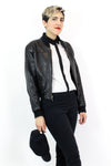 Buttery Leather Bomber Jacket S