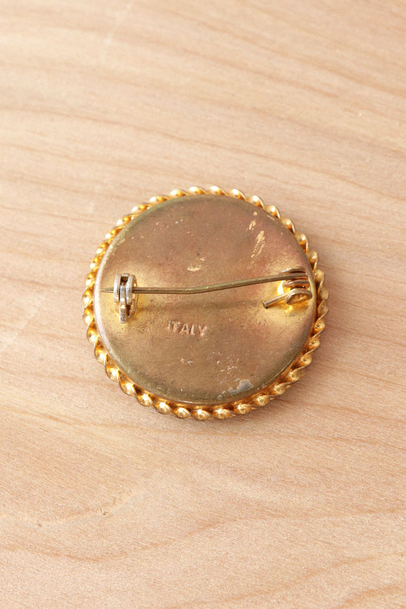 Italian Micro Mosaic Brooch